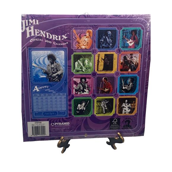 Official 2010 Jimi Hendrix Wall Calendar New Sealed Collectors Item Memorabilia - Picture 2 of 8